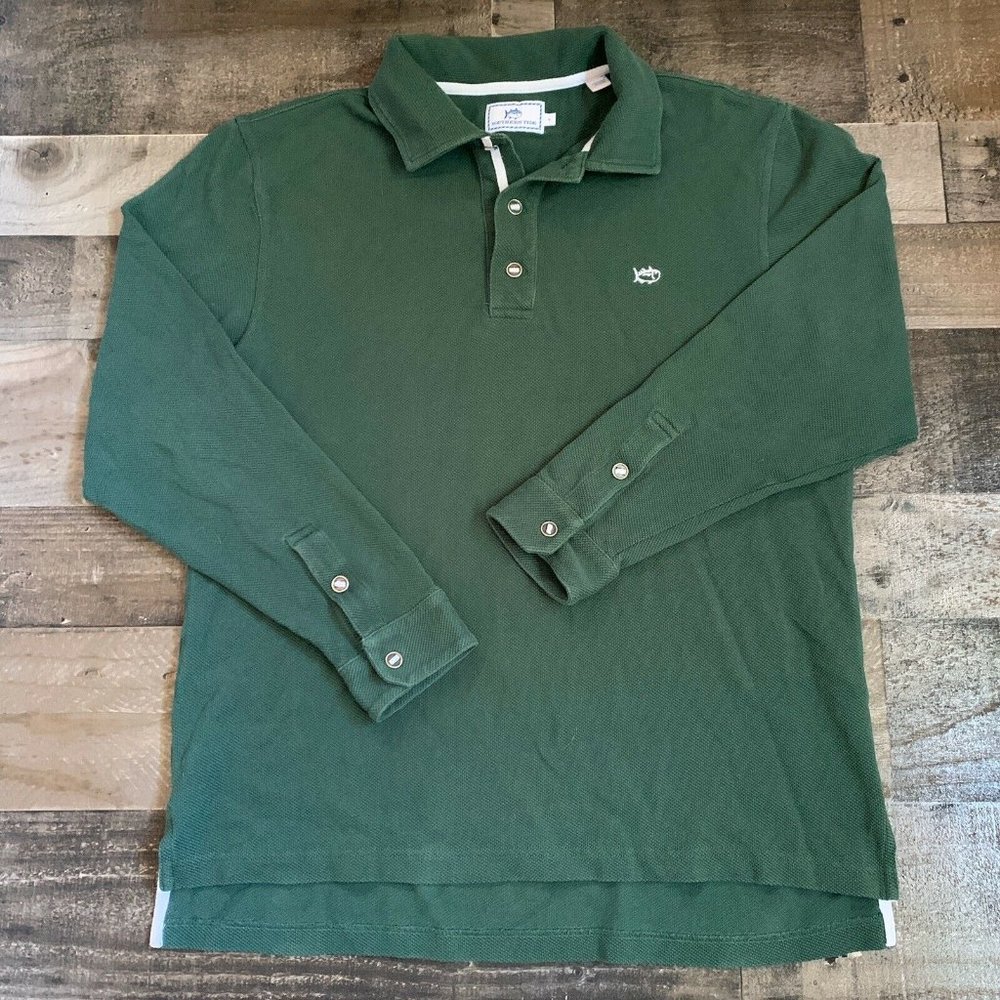 Southern Tide Skip Jack Polo Large Longsleeve